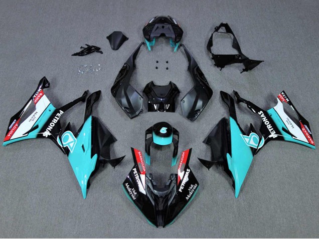 Carenados Moto BMW S1000RR 2019-2022 - Negro Cian Petronas Asequibles
