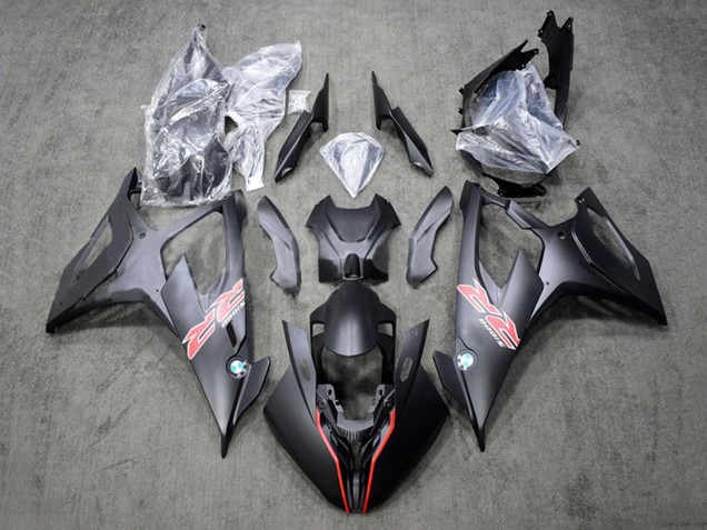 Carenado Moto BMW S1000RR 2019-2022 - Negro Rojo Asequibles