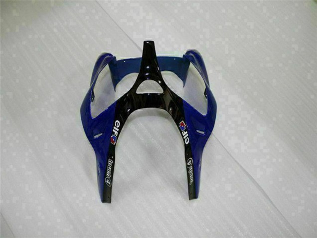 Carenados Moto Kawasaki ZX6R 2000-2002 - Azul Negro Brillante Elf Bridgestone Asequibles