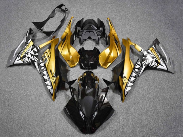 Carenados Moto BMW S1000RR 2019-2022 - Oro Negro Tiburón Asequibles