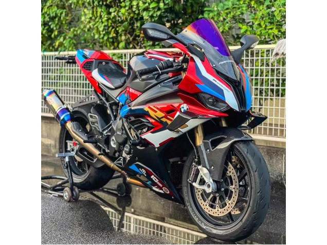Carenado Moto BMW S1000RR 2019-2022 - Blanco Azul Rojo Negro Asequibles