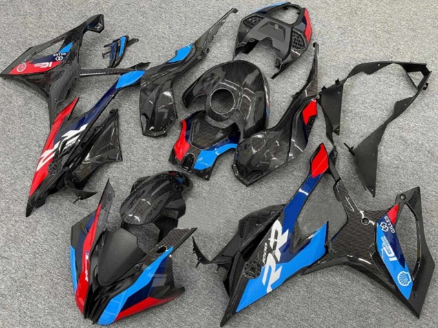 Carenados Moto BMW S1000RR 2019-2022 - Negro Azul Rojo FibraCarbono Asequibles