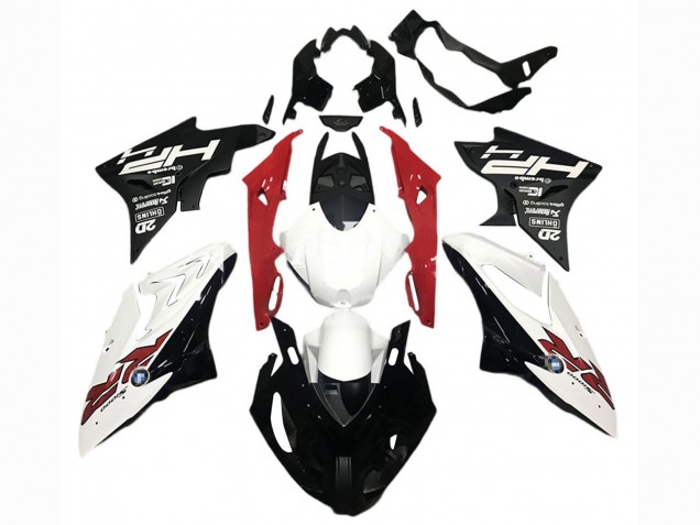 Carenados Moto BMW S1000RR 2017-2018 - Blanco Rojo Negro Mate Asequibles