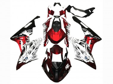 Carenados Moto BMW S1000RR 2017-2018 - Blanco Rojo Negro Asequibles