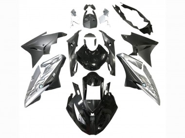 Carenado Moto BMW S1000RR 2017-2018 - Plata Negro Asequibles