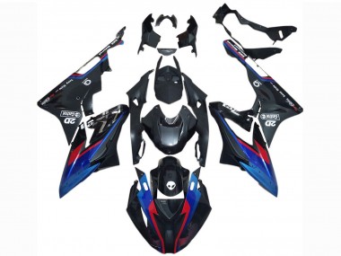 Carenados Moto BMW S1000RR 2017-2018 - Azul Rojo Negro Brillante Castrol Asequibles
