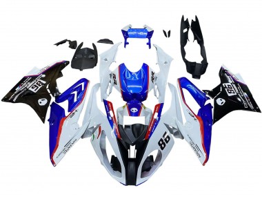 Carenado Moto BMW S1000RR 2017-2018 - Blanco Azul Rojo Negro Brillante Asequibles