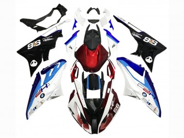 Carenado Moto BMW S1000RR 2017-2018 - Blanco Azul Rojo Negro Asequibles