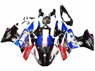 Carenado Moto BMW S1000RR 2015-2016 - Azul Rojo Negro Brillante Asequibles