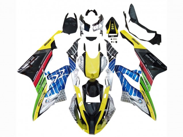 Carenados Moto BMW S1000RR 2015-2016 - Amarillo Azul Verde Rojo Negro VR 46 Asequibles