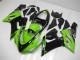 Carenados Moto Kawasaki ZX6R 2005-2006 - Verde Negro Brillante Elf Asequibles