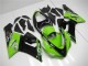 Carenados Moto Kawasaki ZX6R 2005-2006 - Verde Negro Brillante Elf Asequibles