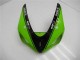 Carenados Moto Kawasaki ZX6R 2005-2006 - Verde Negro Brillante Elf Asequibles