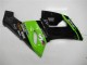 Carenados Moto Kawasaki ZX6R 2005-2006 - Verde Negro Brillante Elf Asequibles