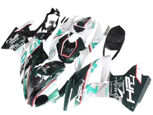 Carenados Moto BMW S1000RR 2015-2016 - Blanco Verde Negro Asequibles