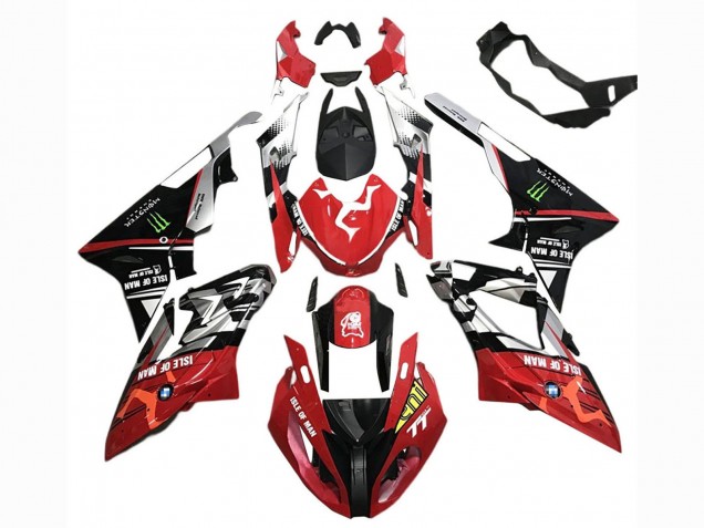 Carenados Moto BMW S1000RR 2015-2016 - Plata Rojo Negro Verde Monstruo Isle of Man Asequibles