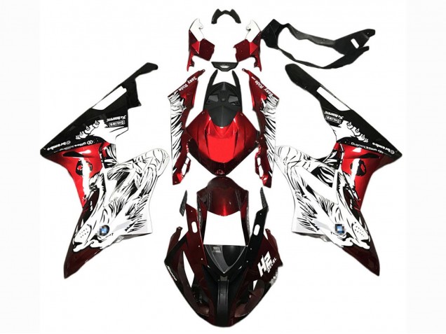 Carenados Moto BMW S1000RR 2015-2016 - Blanco Rojo Negro Asequibles