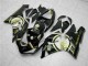 Carenados Moto Kawasaki ZX6R 2005-2006 - Negro Brillante Blanco Oro Lucky Strike Asequibles