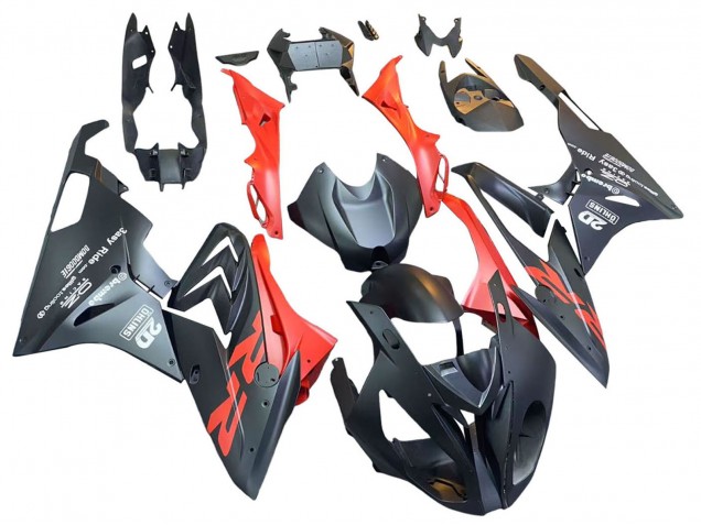 Carenados Moto BMW S1000RR 2015-2016 - Negro Mate Rojo Asequibles