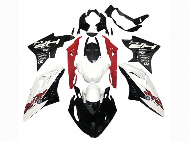 Carenados Moto BMW S1000RR 2015-2016 - Blanco Rojo Negro Mate Asequibles
