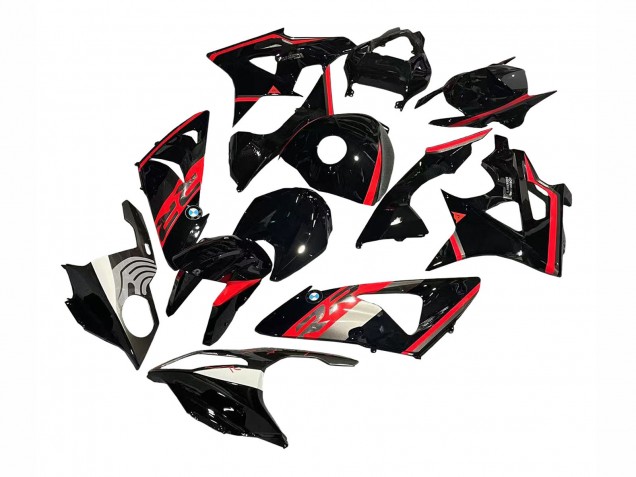Carenado Moto BMW S1000RR 2009-2014 - Rojo Negro Brillante Asequibles