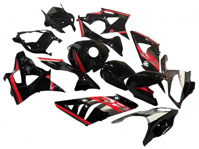 Carenado Moto BMW S1000RR 2009-2014 - Rojo Negro Brillante Asequibles