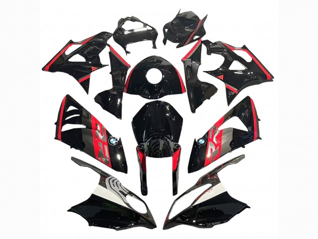Carenado Moto BMW S1000RR 2009-2014 - Rojo Negro Brillante Asequibles