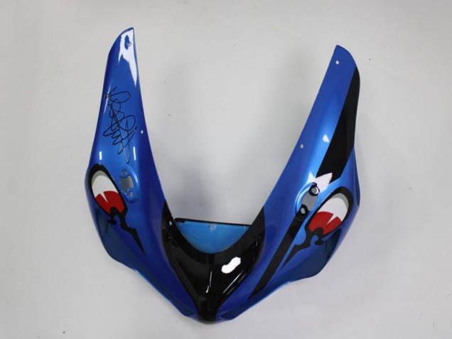 Carenados Moto Kawasaki ZX6R 2005-2006 - Azul Amarillo Negro Tiburón Asequibles