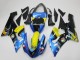 Carenados Moto Kawasaki ZX6R 2005-2006 - Azul Amarillo Negro Tiburón Asequibles