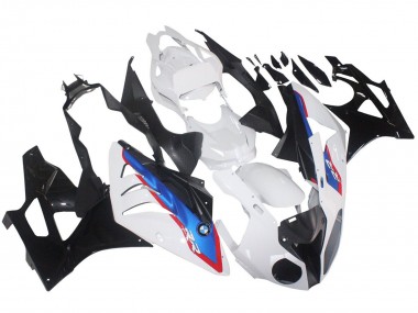 Carenados Moto BMW S1000RR 2009-2014 - Blanco Rojo Azul Negro Brillante HP Becker Carbon Asequibles