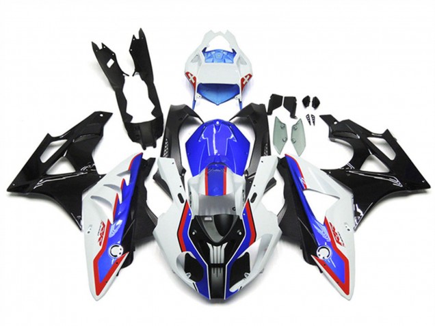 Carenados Moto BMW S1000RR 2009-2014 - Blanco Rojo Azul Negro Brillante FibraCarbono RR Asequibles