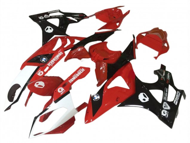Carenados Moto BMW S1000RR 2009-2014 - Rojo Blanco Negro Brillante Asequibles