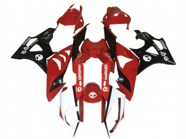 Carenados Moto BMW S1000RR 2009-2014 - Rojo Blanco Negro Brillante Asequibles