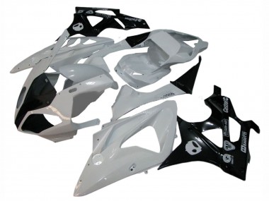 Carenados Moto BMW S1000RR 2009-2014 - Blanco Negro Brillante Asequibles