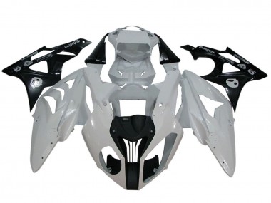 Carenados Moto BMW S1000RR 2009-2014 - Blanco Negro Brillante Asequibles