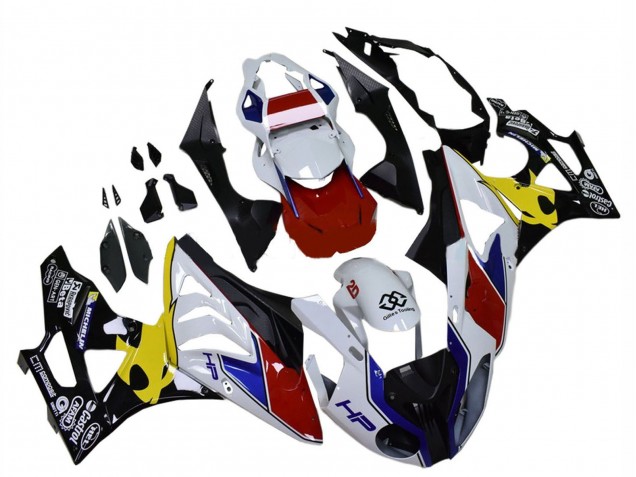 Carenados Moto BMW S1000RR 2009-2014 - Blanco Rojo Amarillo Negro Castrol Asequibles