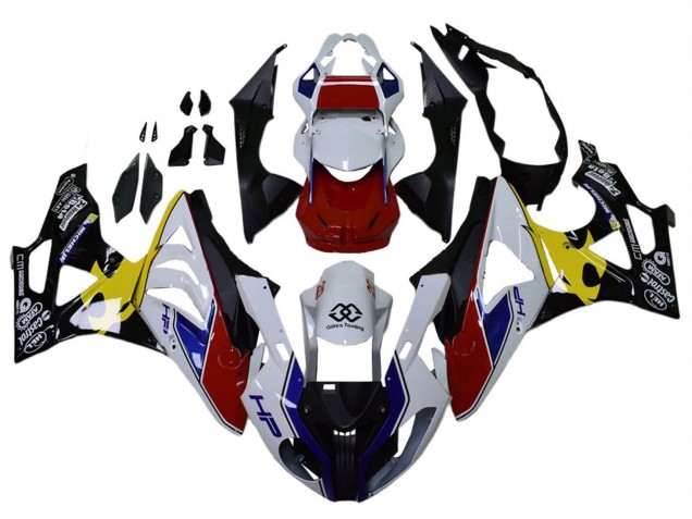 Carenados Moto BMW S1000RR 2009-2014 - Blanco Rojo Amarillo Negro Castrol Asequibles