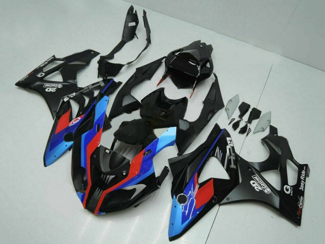 Carenados Moto BMW S1000RR 2009-2014 - Azul Rojo Negro Mate Castrol Asequibles