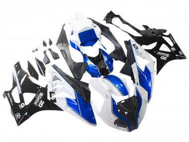 Carenados Moto BMW S1000RR 2009-2014 - Blanco Azul Negro Brillante Castrol Asequibles