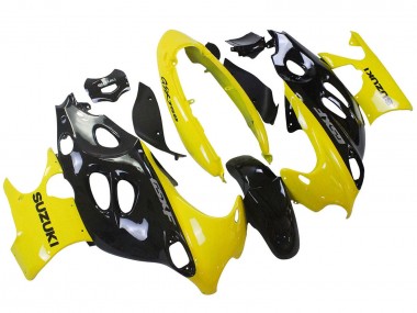 Carenados Moto Suzuki GSX600F/GSX750F 2004-2006 - Negro Brillante Amarillo Asequibles