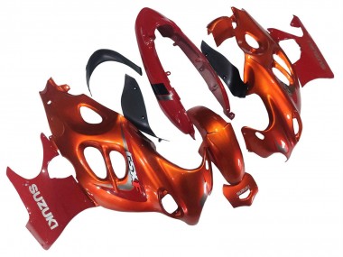 Carenados Moto Suzuki GSX600F/GSX750F 2004-2006 - Burnt Naranja Blanco Logo Asequibles