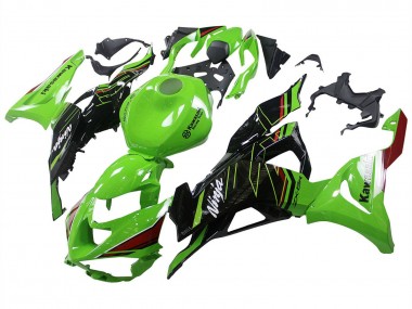 Carenados Moto Kawasaki ZX6R 2023-2025 - Verde Negro Asequibles