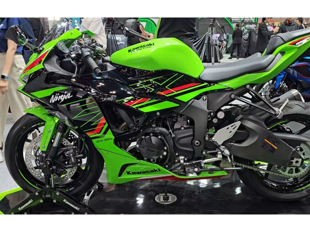 Carenados Moto Kawasaki ZX6R 2023-2025 - Verde Negro Asequibles