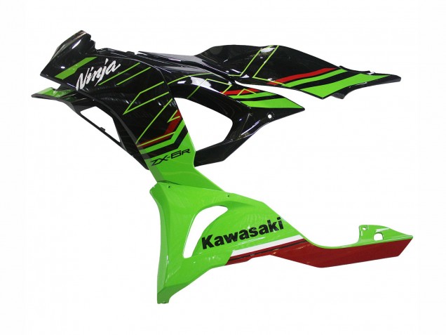 Carenados Moto Kawasaki ZX6R 2023-2025 - Verde Negro Asequibles