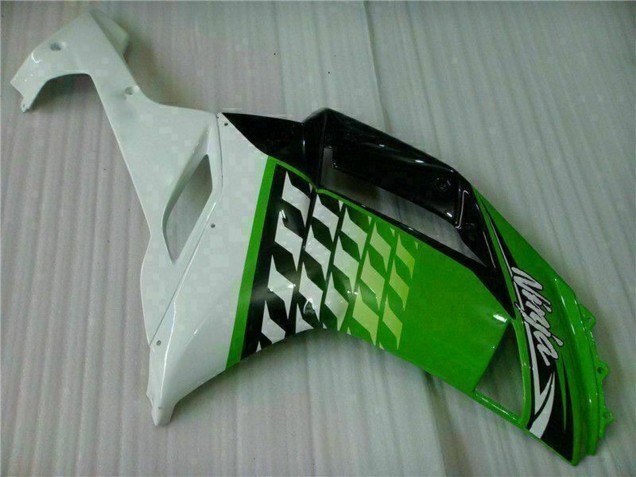 Carenados Moto Kawasaki ZX6R 2007-2008 - Verde Blanco Ninja Asequibles