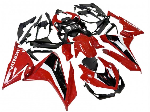 Carenado Moto Honda CBR500R 2022-2023 - Rojo Blanco Negro Asequibles