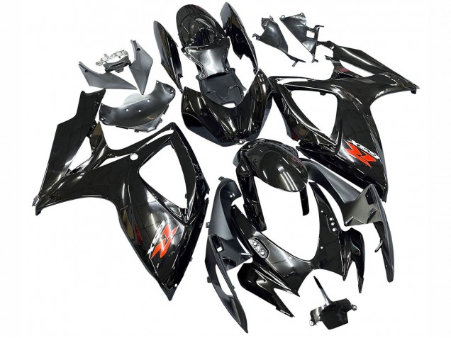 Carenados Moto Suzuki GSXR 600 / GSXR 750 2006-2007 - Negro Brillante Plata Rojo Asequibles