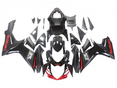 Carenados Moto Suzuki GSXR 600 / GSXR 750 2011-2024 - Negro Gris Rojo Línea Asequibles