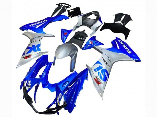 Carenados Moto Suzuki GSXR 600 / GSXR 750 2011-2024 - Azul Plata Ecstar Asequibles