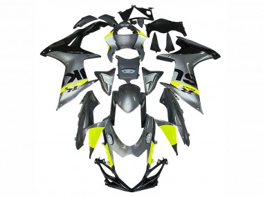 Carenados Moto Suzuki GSXR 600 / GSXR 750 2011-2024 - Plata Amarillo Negro Asequibles